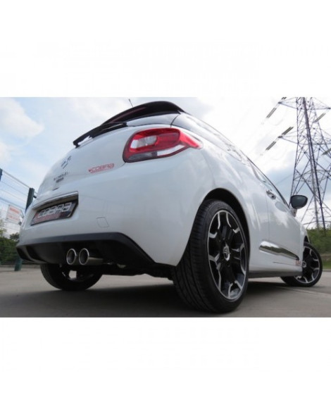 Citroen DS3 1.6 THP 155 & Racing 10+ Cobra Cat Back System (Non Resonated) Citroen DS3 1.6 THP 155 & Racing 10+ Cobra Cat Back System (Non Resonated)